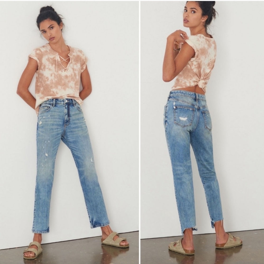 Anthropologie Pilcro The Borrowed Boyfriend Ultra High Rise Jeans
